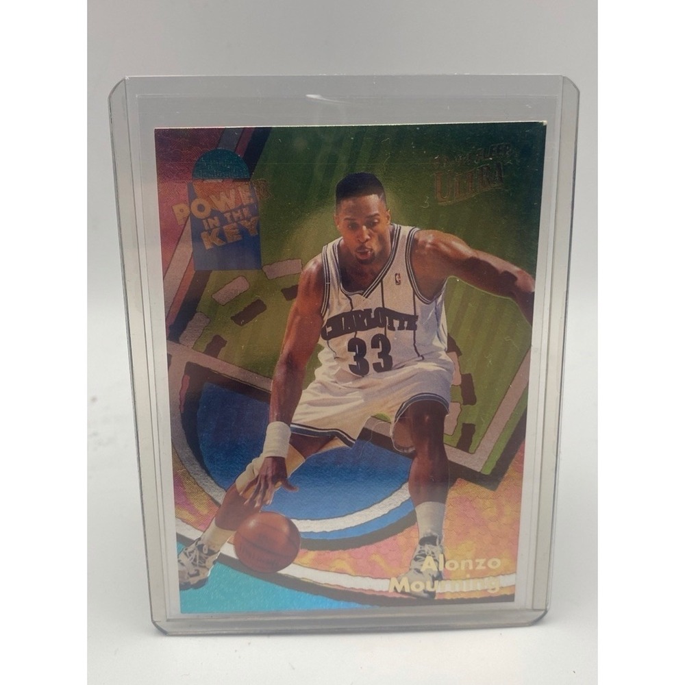 Alonzo Mourning Power in the Key Insert 1994 Topps Finest Hornets‎ #201